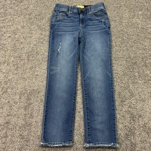 Democracy Jeans Womens 2 Blue Cropped Stretch Ab Technology Medium Wash Denim